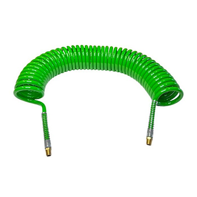 Пневмошланг витой 12х8 мм, 15 м НР 1/4" HOREX (без быстроразъемов) EUC 12x8мм 15м