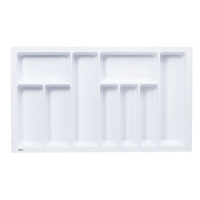 Лоток для столовых приборов 900 PIXEL 830*485, белый AKS 125437