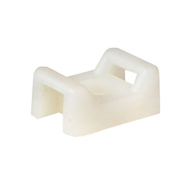 Площадка под хомуты (22x16) с монтажным отверстием М4 белая (100шт,) EKF PROxima pmo-22-16-w