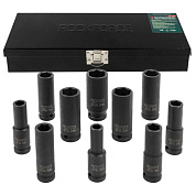 Набор головок ударных глубоких 10 пр.,1/2'' 6-гр., 10-24 мм RockForce RF-4107-5MPB