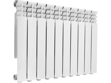 Радиатор алюминиевый 500/96, 10 секций, серия Могилев, Вес 9,5 кг, теплоотдача 1580 Вт AV Engineering AVE500962