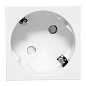 Розетка 45х45 с зазем, 45 градусов, быстрозажимные клеммы, белая EKF E2MR16-028-10-45-SL