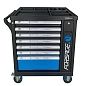 Набор инструментов 274 пр в 7-ми полочной тележке с доп. боковой секцией 810х480х850 мм Forsage F-55300