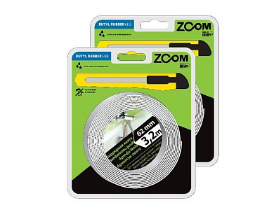 Лента бордюрная 38 мм х 3,2 м, белая ZOOM 02-5-5-501