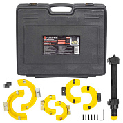 Стяжка пружин с 3-мя парами захватов и пластиковыми накладками 7 пр., раб. диапазон 80-317 мм, Ø захватов: 80/110/165 мм Forsage F-908T8