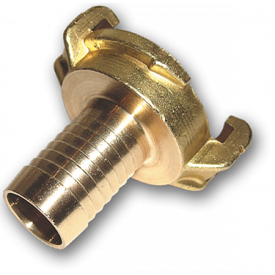 Соединитель байонетный со штуцером 1"-25 мм GEKA PLUS, латунь Bradas GK104