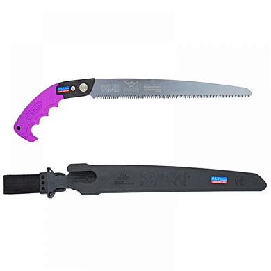 Пила с прямым полотном L300 мм, с переменным шагом 3, 3,5, 4 мм в чехле с поясным креплением "SAMUR, GSW-300-LMH