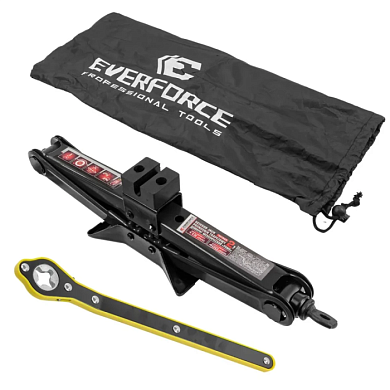 Домкрат механический ''ромб'' 2 т, 115-400 мм EVERFORCE EF-10152A