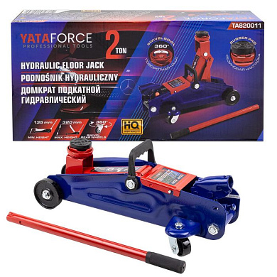 Домкрат подкатной гидравлический 2 т, 135 -320 мм YATAFORCE YF-TA820011