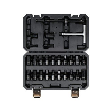 Набор головок-квадратов для маслосливных пробок 8-17 мм 3/8" 26 пр. Yato YT-05998