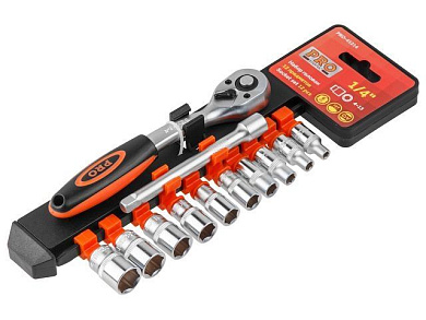 Набор головок 4-13 мм 1/4'' 12 пр. 6-гр PRO STARTUL PRO-41214