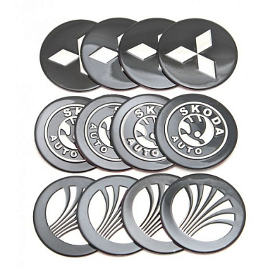 Наклейка на колпак 6см, LADA, к-т 4шт, KING LADA