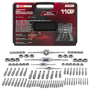 Набор метчиков и плашек метрический 110 пр. ForceKraft FK-B110-1