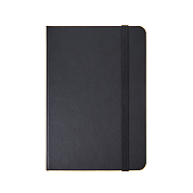 Блокнот "A5-001", А6, 80 листов, на резинке, черный