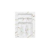 Лоток для столовых приборов 400 MARBLE 320*430, бело-золотой мрамор AKS 117560