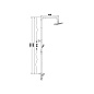 Душевая система без смесителя, с тропическим душем, нержавеющая сталь, хром Wisent WP3500-3