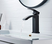 Смеситель для умывальника, цинк, черный Ledeme L1055B-15