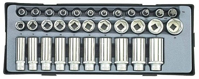 Набор торцевых головок 33 пр. 3/8'' Force T3331