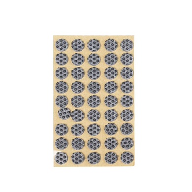 Подкладка самоприлипающая фетровая прорезиненная d15мм (1упак.=45шт), серая, FOLMAG 109794