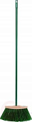 Метла синтетическая плоская веерная 250 мм с черенком Vorel 35899