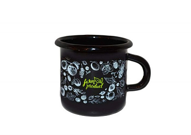 Кружка эмал Berry 1,0л ТМ Appetite Стальэмаль 1с3с_Ber