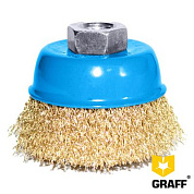 Щетка по металлу 65 мм М14 чашечная гофрированная GRAFF 3006514