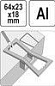 Шаблон для соединения ''ласточкин хвост'' 64x23x18 мм Yato YT-44080