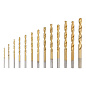 Набор нитридтитан. сверл по металлу, 1,5-6,5 мм (через 0,5 мм+3,2мм; 4,8 мм), НSS, 13 шт Matrix 72386