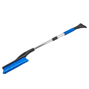 Щетка для снега телескопическая со скребком Lобщая 750-970 мм, Lрабочая 220 мм, синяя Forsage F-CD5058