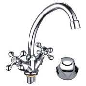 Смеситель для кухни, цинк, хром Ledeme L4926