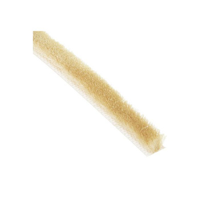 Уплотнитель щеточный самоклеящийся шампань/бронза 7x5 мм (1бух.=400пог.м.) AKS 37127