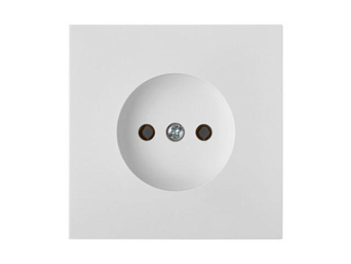 Розетка 1-ая, скрытая, б/з белая, Carre, Bylectrica РС16-1601