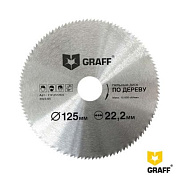 Пильный диск по дереву 125х1,0/1,9х22.23мм х120Т GRAFF