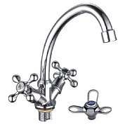 Смеситель для кухни, цинк, хром Ledeme L4912