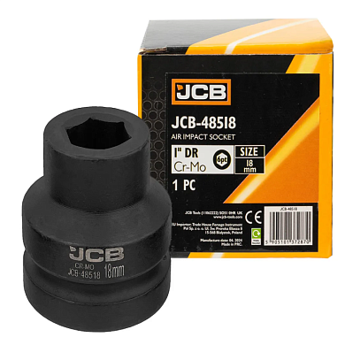 Головка ударная 18 мм 6-гр 1'' JCB JCB-48518