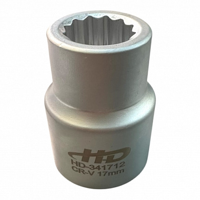 Головка торцевая 3/4" 12-гр 17 мм L50 мм CrV H-D HD-341712