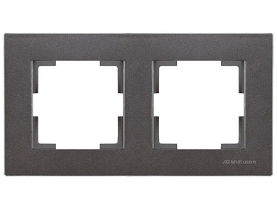 Рамка 2-ая горизонтальная дымчатая, RITA, Mutlusan 22208001295