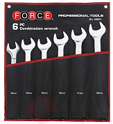 Набор комбинированных ключей на полотне 32-46 мм 6 пр. Force 50651