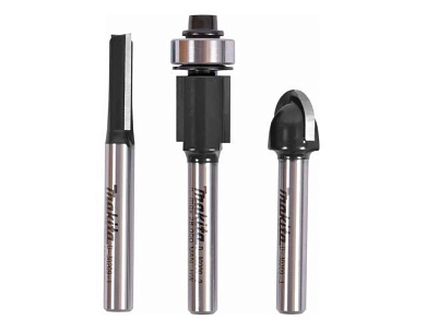 Набор фрез 3 шт., хвостовик 6 мм D-70459 Makita D-70459