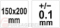 Угломер-транспортир с линейкой 150х200 мм Yato YT-72141
