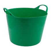 Ведро гибкое сверхпрочное, 40 л, зеленое, Россия Сибртех 67506