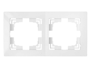 Рамка 2-местная белая, Уют, Bylectrica ЮЛИГ.735212.280