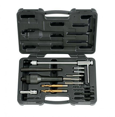 Набор инструментов для извлечения свечей накаливания и реставрации резьбы 16 пр. Force 916G3