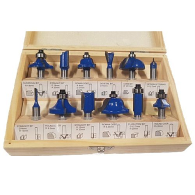 Набор фрез 12*8 T, в чемодане Диолд 12*8 T (90101016)