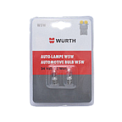 Автолампа тип W5W 24V 5W, W2.1x9.5D, 2 шт в блистере WÜRTH 07209622