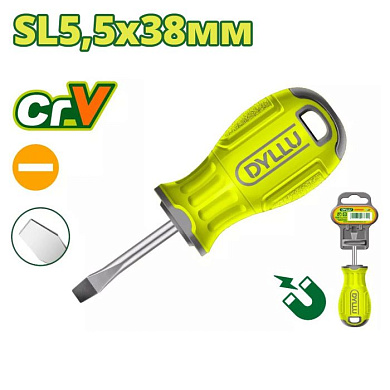 Отвертка шлицевая SL5,5 38 мм DYLLU DTSD1251