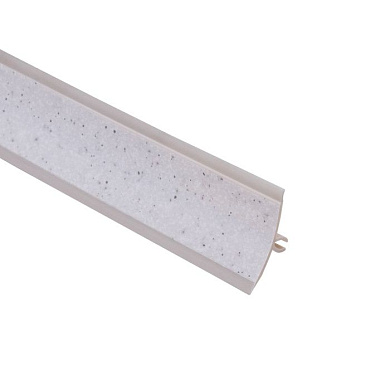 Плинтус ПВХ к столешнику LР камень марианский белый (190) (1шт=3м.п.) EL-MECH-PLAST 84366