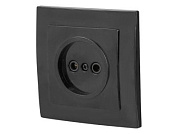 Розетка 1-ая, скрытая, б/з черная, RS 16-131 Ч Юпитер JP7423-02