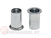 Заклепка резьбовая с потайным бортиком, белый цинк Starfix