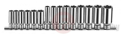 Набор глубоких головок Force 3151 Surface (8-19 мм) 15 пр. 1/4''и 3/8''